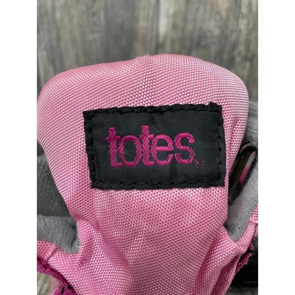 TOTES KENDRA PINK Girls High Top Leather Winter Boots size 12 MED